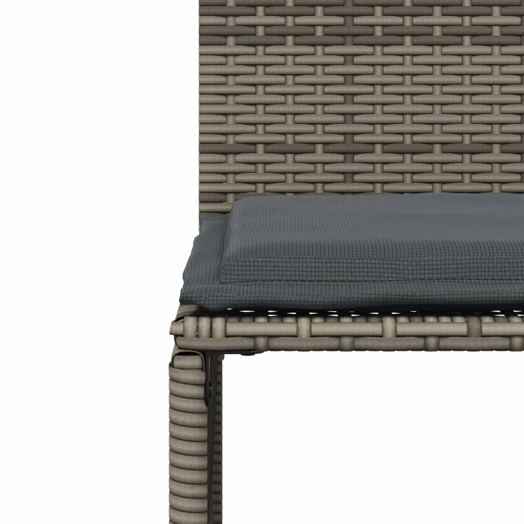 7-delige Tuinset met kussens poly rattan grijs Tuinsets | Creëer jouw Trendy Thuis | Gratis bezorgd & Retour | Trendy.nl