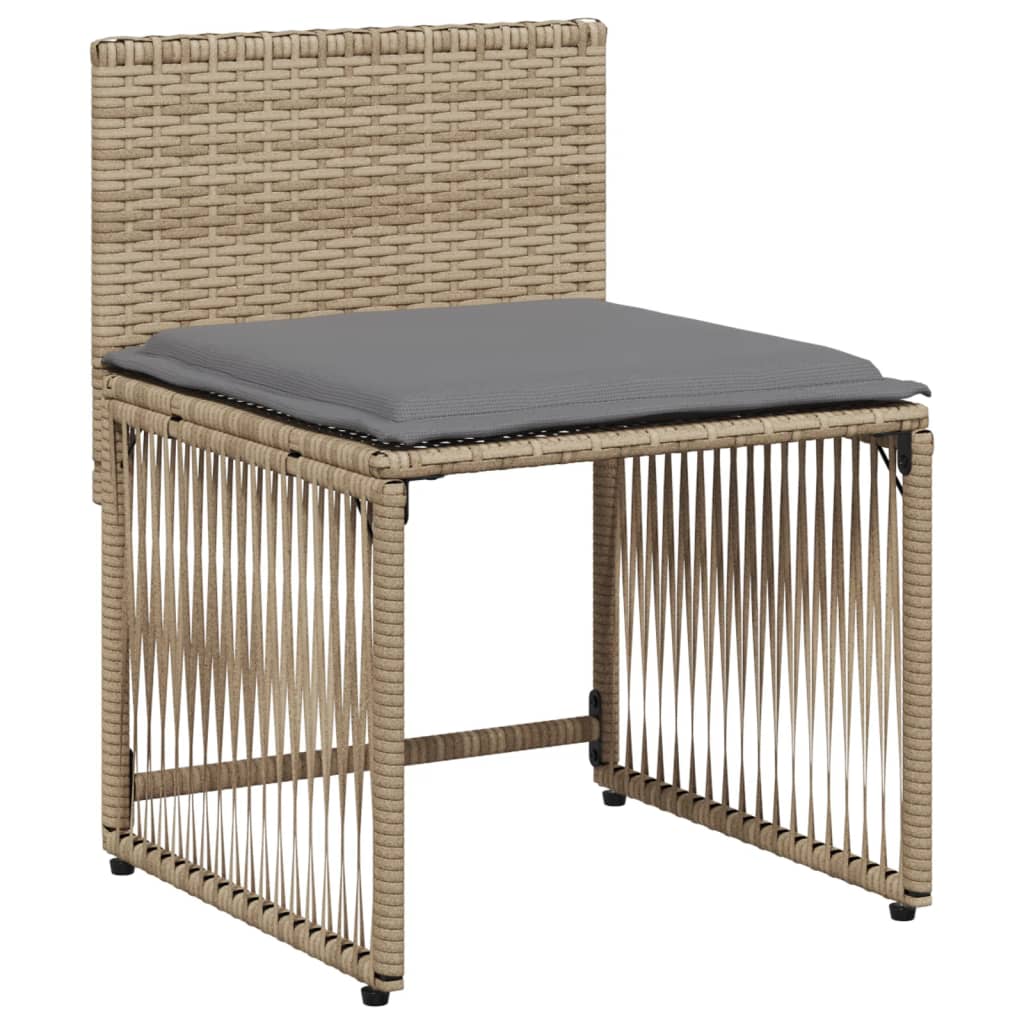 7-delige Tuinset met kussens poly rattan beige Tuinsets | Creëer jouw Trendy Thuis | Gratis bezorgd & Retour | Trendy.nl