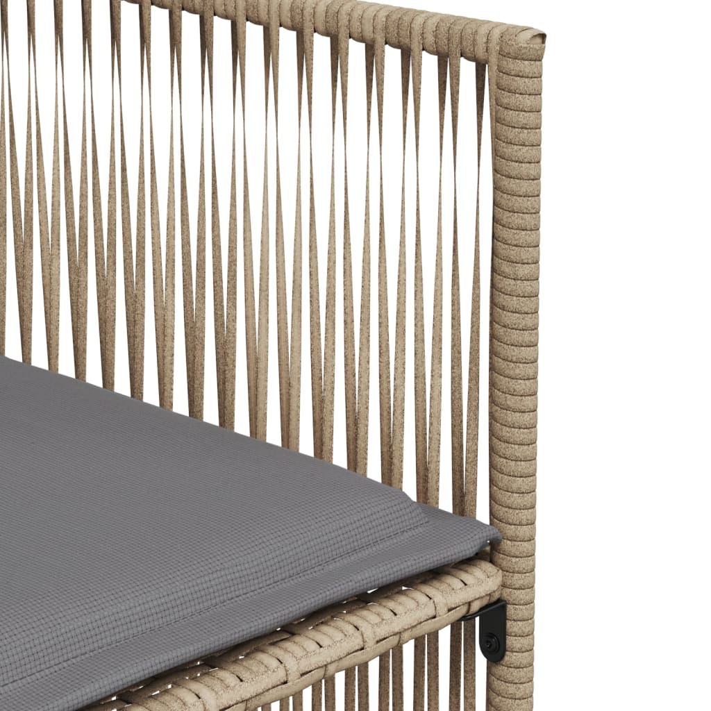 7-delige Tuinset met kussens poly rattan beige Tuinsets | Creëer jouw Trendy Thuis | Gratis bezorgd & Retour | Trendy.nl