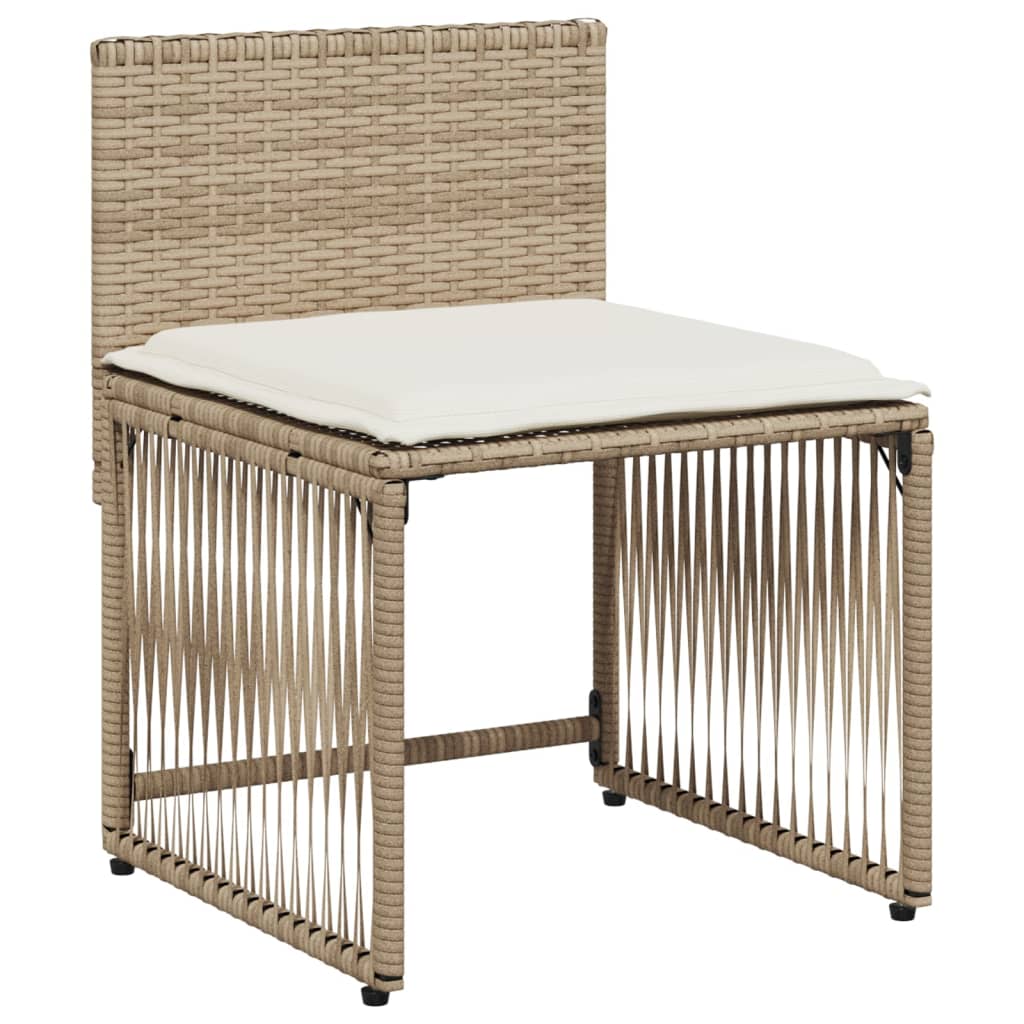 7-delige Tuinset met kussens poly rattan beige Tuinsets | Creëer jouw Trendy Thuis | Gratis bezorgd & Retour | Trendy.nl