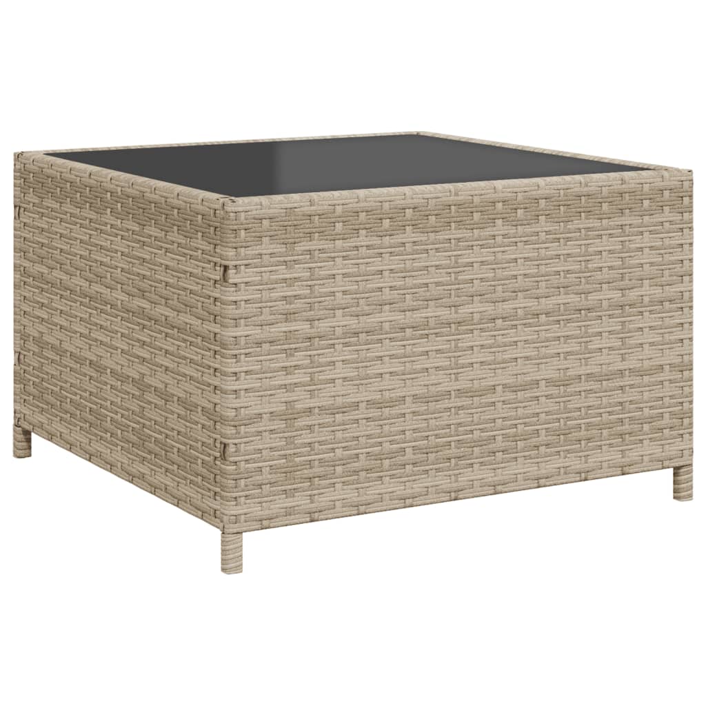 Tuinbank met tafel en kussens L-vormig poly rattan lichtgrijs Tuinsets | Creëer jouw Trendy Thuis | Gratis bezorgd & Retour | Trendy.nl