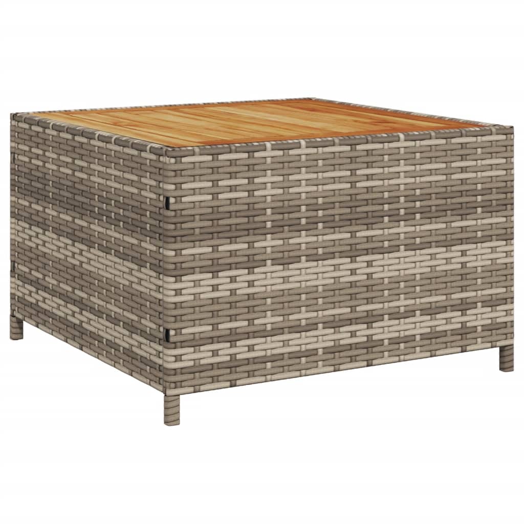 Tuinbank met tafel en kussens L-vormig poly rattan grijs Tuinsets | Creëer jouw Trendy Thuis | Gratis bezorgd & Retour | Trendy.nl