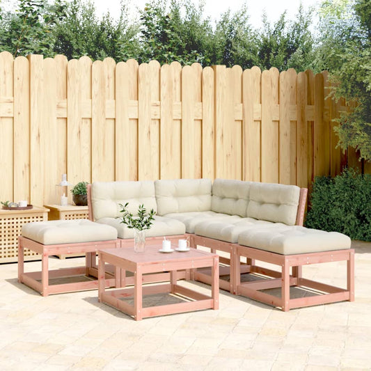 5-delige Loungeset met kussens massief douglashout Tuinsets | Creëer jouw Trendy Thuis | Gratis bezorgd & Retour | Trendy.nl