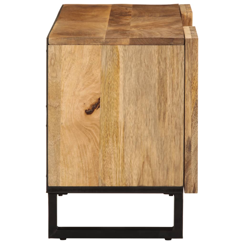 Tv-meubel 105x34x46 cm massief ruw mangohout Cd- & dvd-kasten | Creëer jouw Trendy Thuis | Gratis bezorgd & Retour | Trendy.nl