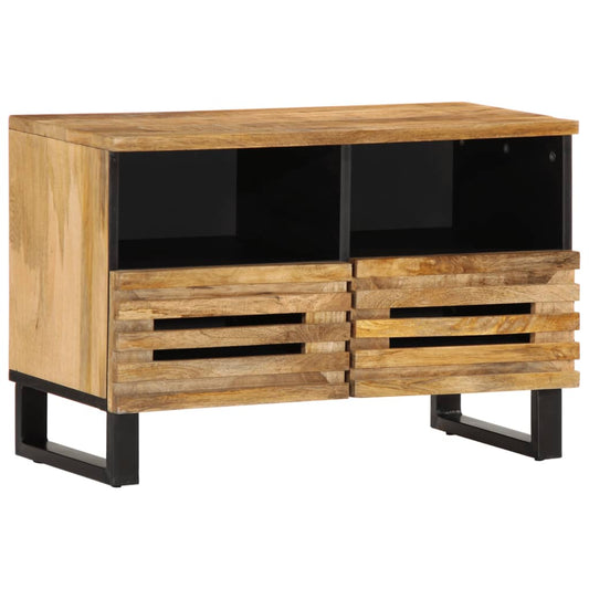 Tv-meubel 70x34x46 cm massief ruw mangohout Cd- & dvd-kasten | Creëer jouw Trendy Thuis | Gratis bezorgd & Retour | Trendy.nl