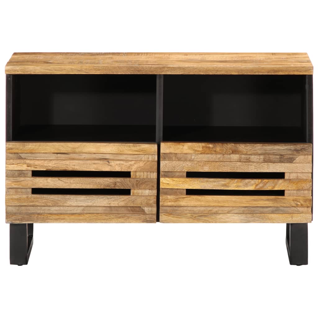 Tv-meubel 70x34x46 cm massief ruw mangohout Cd- & dvd-kasten | Creëer jouw Trendy Thuis | Gratis bezorgd & Retour | Trendy.nl