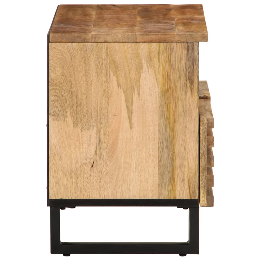 Tv-meubel 70x34x46 cm massief ruw mangohout Cd- & dvd-kasten | Creëer jouw Trendy Thuis | Gratis bezorgd & Retour | Trendy.nl