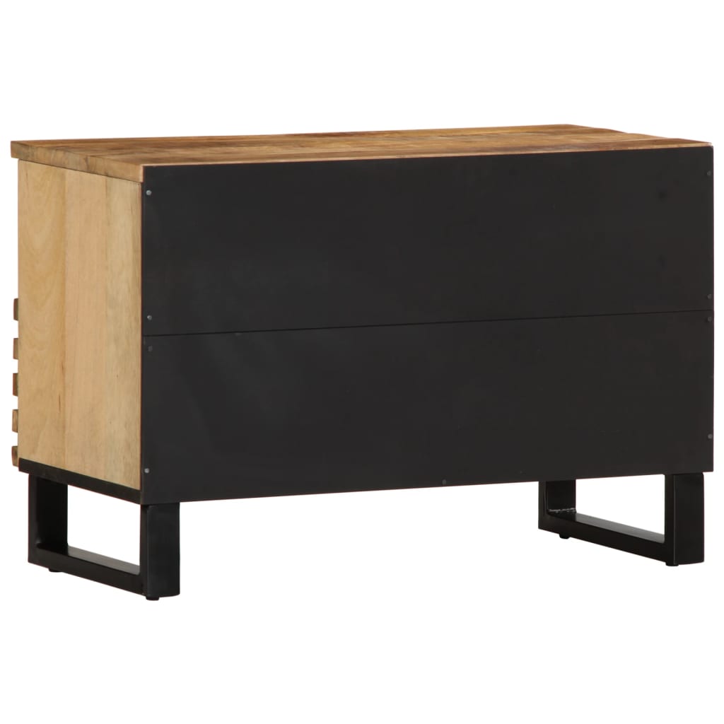 Tv-meubel 70x34x46 cm massief ruw mangohout Cd- & dvd-kasten | Creëer jouw Trendy Thuis | Gratis bezorgd & Retour | Trendy.nl