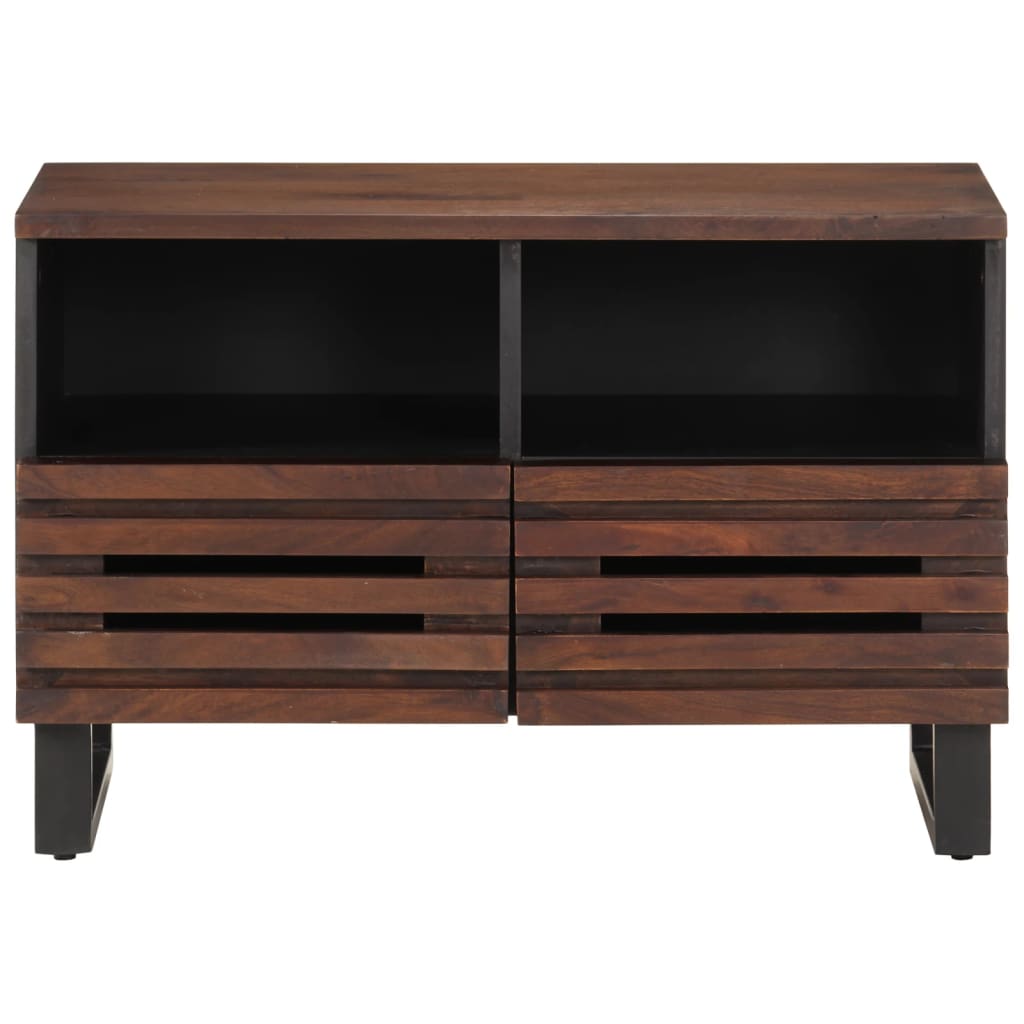 Tv-meubel 70x34x46 cm massief mangohout bruin Cd- & dvd-kasten | Creëer jouw Trendy Thuis | Gratis bezorgd & Retour | Trendy.nl