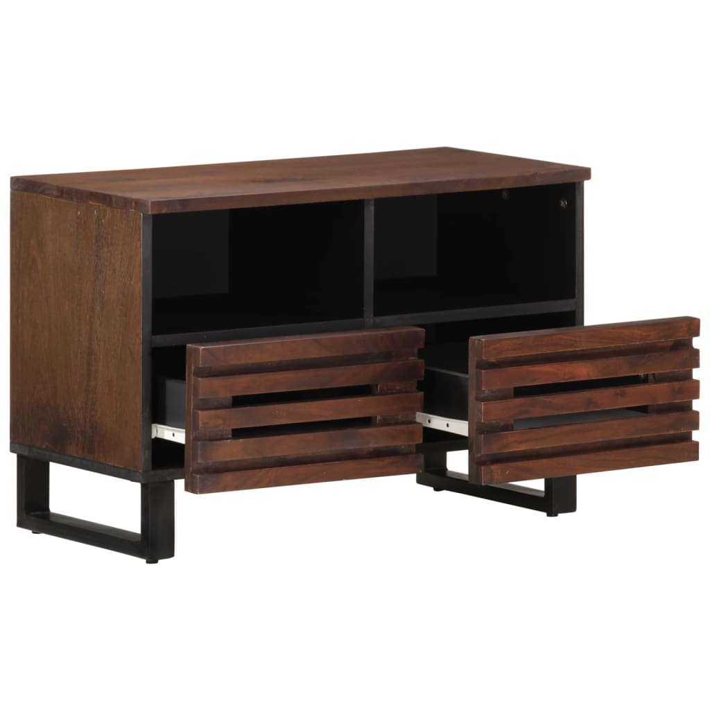 Tv-meubel 70x34x46 cm massief mangohout bruin Cd- & dvd-kasten | Creëer jouw Trendy Thuis | Gratis bezorgd & Retour | Trendy.nl