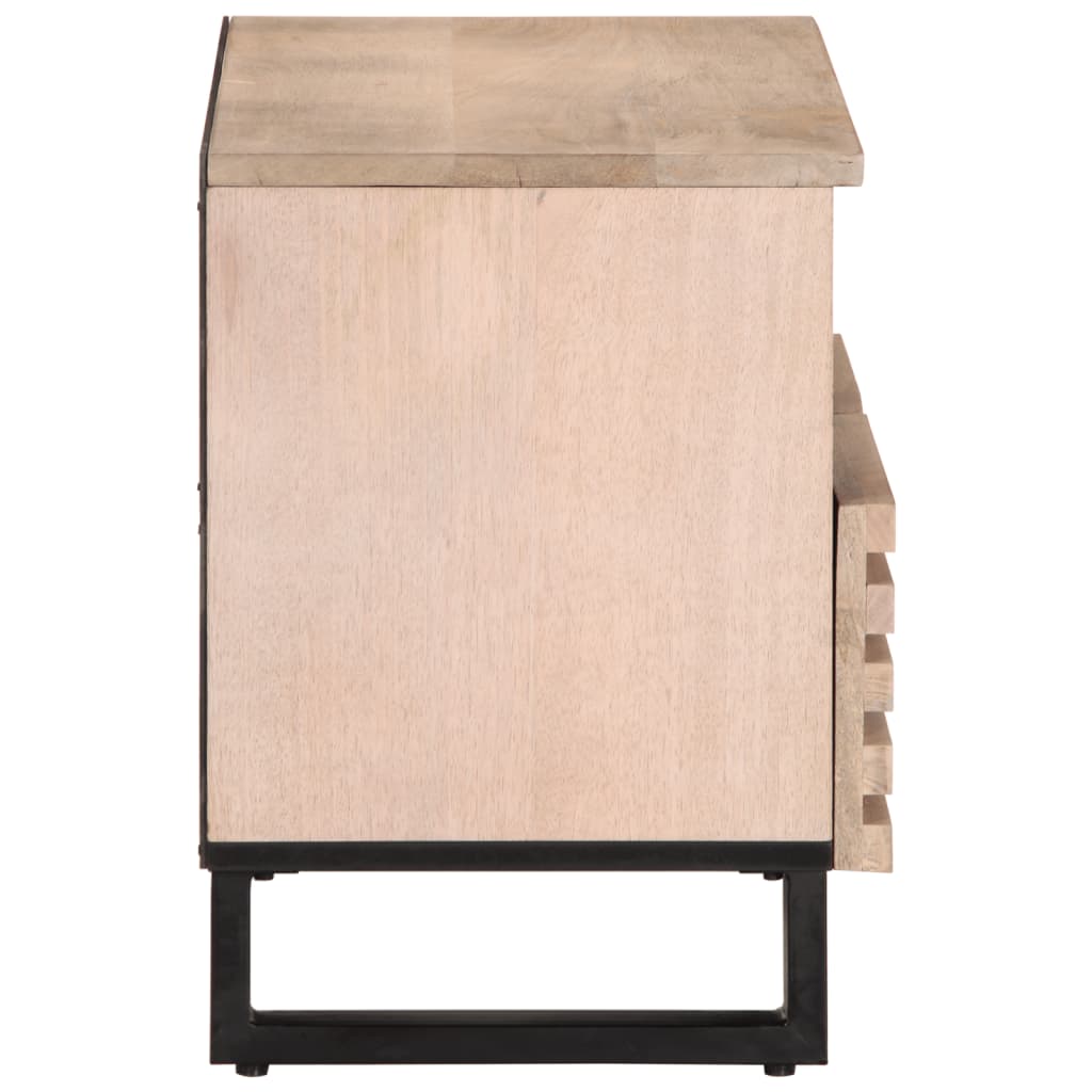 Tv-meubel 70x34x46 cm massief mangohout wit Cd- & dvd-kasten | Creëer jouw Trendy Thuis | Gratis bezorgd & Retour | Trendy.nl