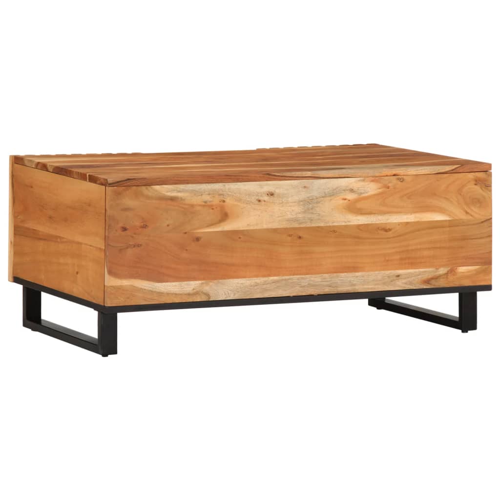 Salontafel 100x55x40 cm massief acaciahout Salontafels | Creëer jouw Trendy Thuis | Gratis bezorgd & Retour | Trendy.nl