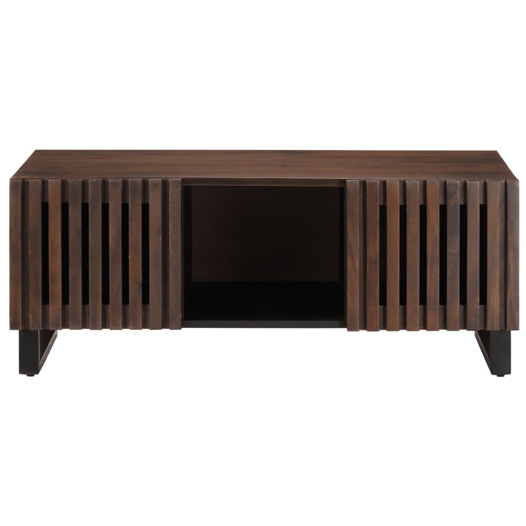 Salontafel 100x55x40 cm massief mangohout bruin Salontafels | Creëer jouw Trendy Thuis | Gratis bezorgd & Retour | Trendy.nl