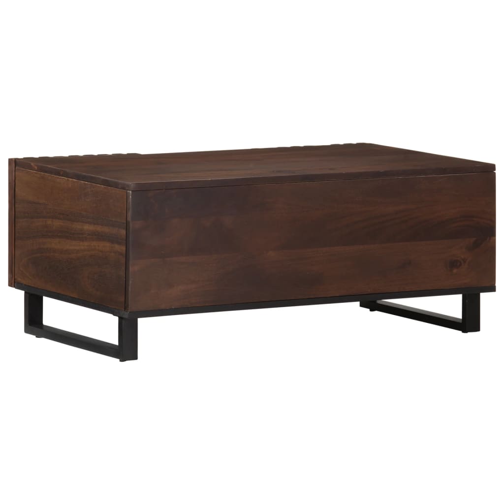 Salontafel 100x55x40 cm massief mangohout bruin Salontafels | Creëer jouw Trendy Thuis | Gratis bezorgd & Retour | Trendy.nl