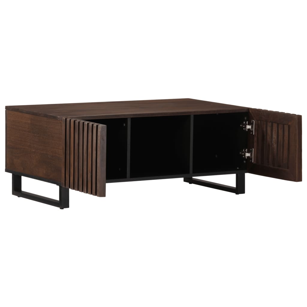 Salontafel 100x55x40 cm massief mangohout bruin Salontafels | Creëer jouw Trendy Thuis | Gratis bezorgd & Retour | Trendy.nl