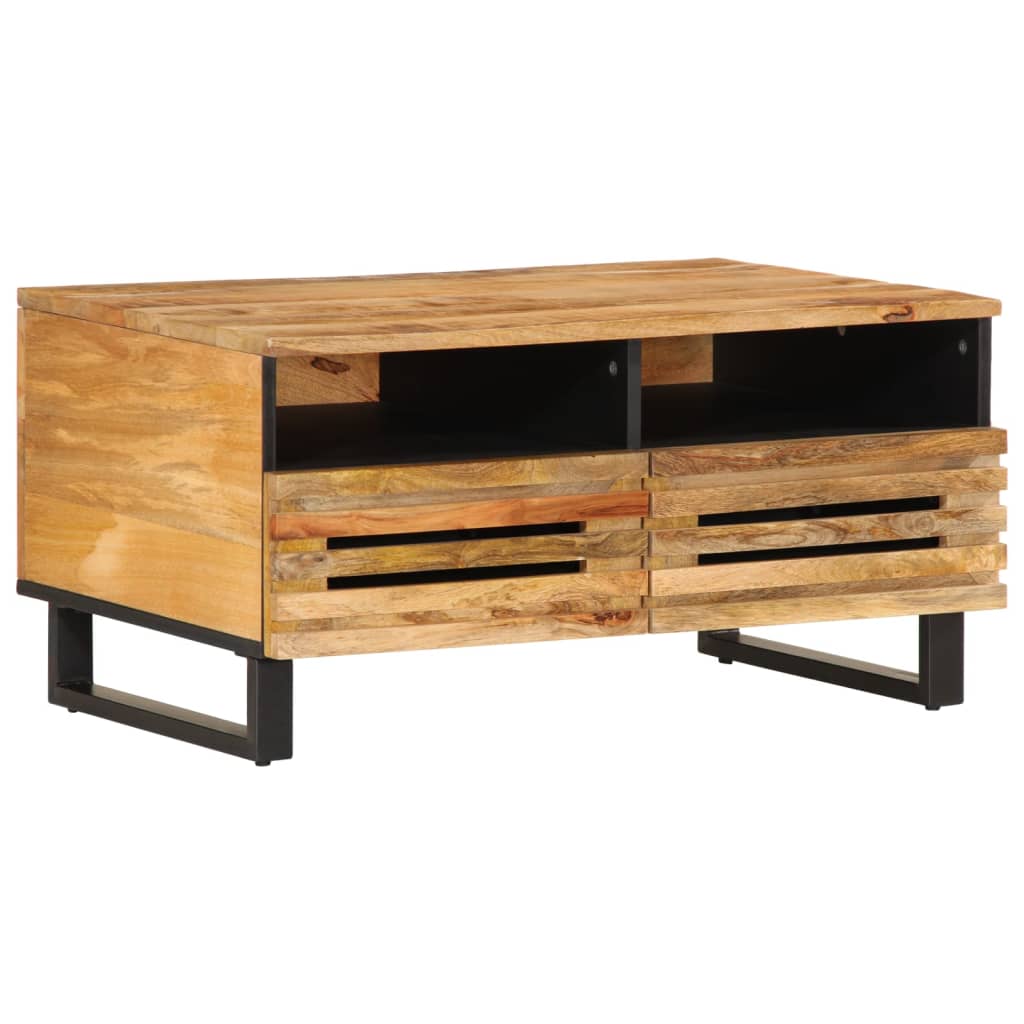 Salontafel 80x55x40 cm massief ruw mangohout Salontafels | Creëer jouw Trendy Thuis | Gratis bezorgd & Retour | Trendy.nl