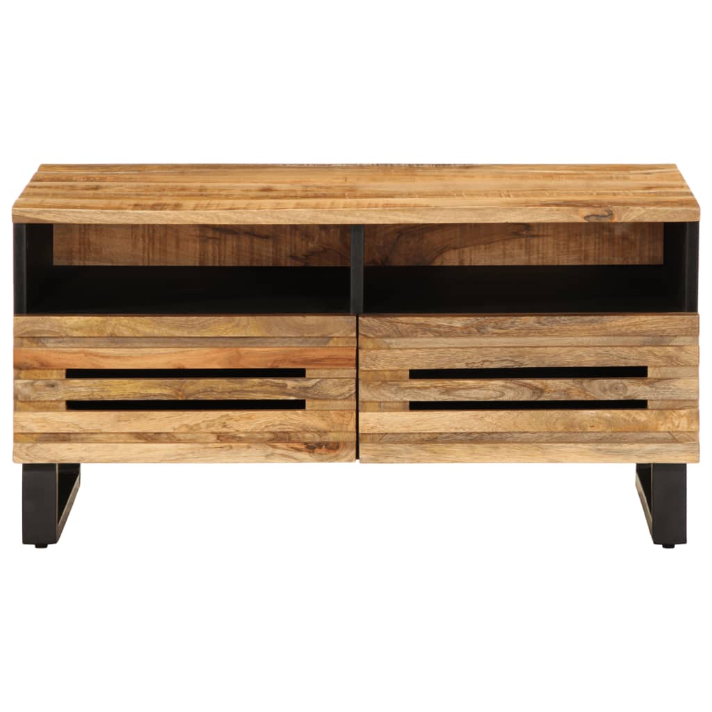 Salontafel 80x55x40 cm massief ruw mangohout Salontafels | Creëer jouw Trendy Thuis | Gratis bezorgd & Retour | Trendy.nl