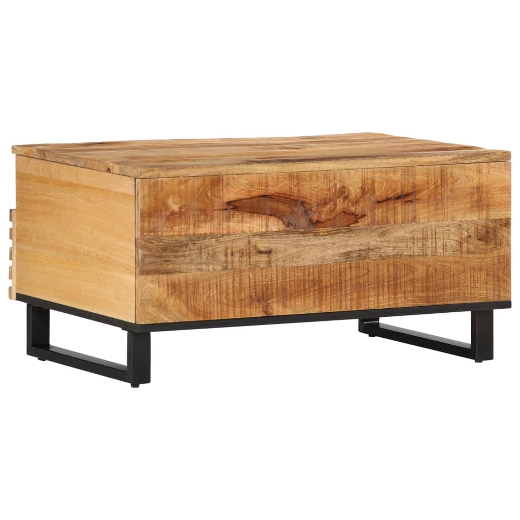 Salontafel 80x55x40 cm massief ruw mangohout Salontafels | Creëer jouw Trendy Thuis | Gratis bezorgd & Retour | Trendy.nl