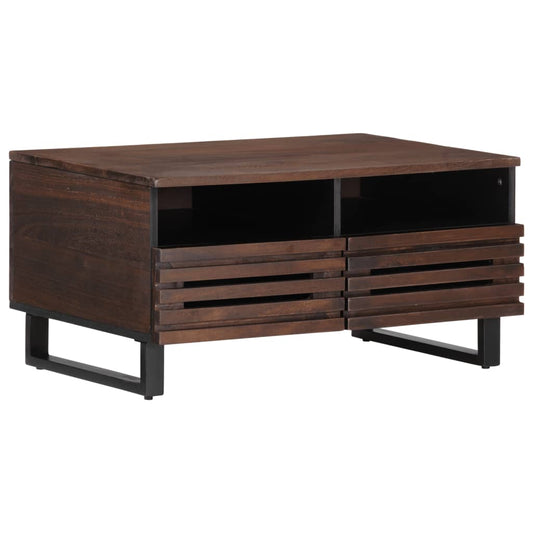 Salontafel 80x55x40 cm massief mangohout bruin Salontafels | Creëer jouw Trendy Thuis | Gratis bezorgd & Retour | Trendy.nl