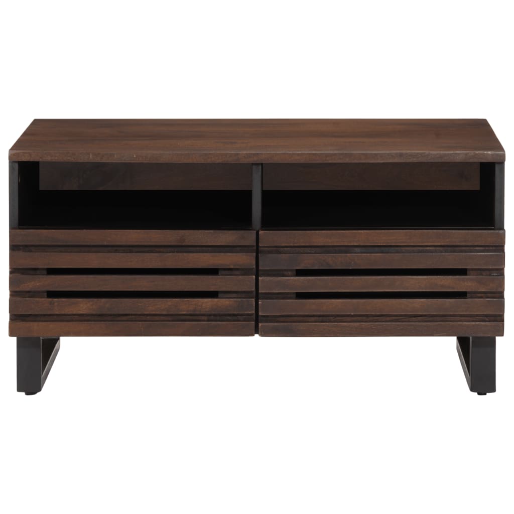 Salontafel 80x55x40 cm massief mangohout bruin Salontafels | Creëer jouw Trendy Thuis | Gratis bezorgd & Retour | Trendy.nl