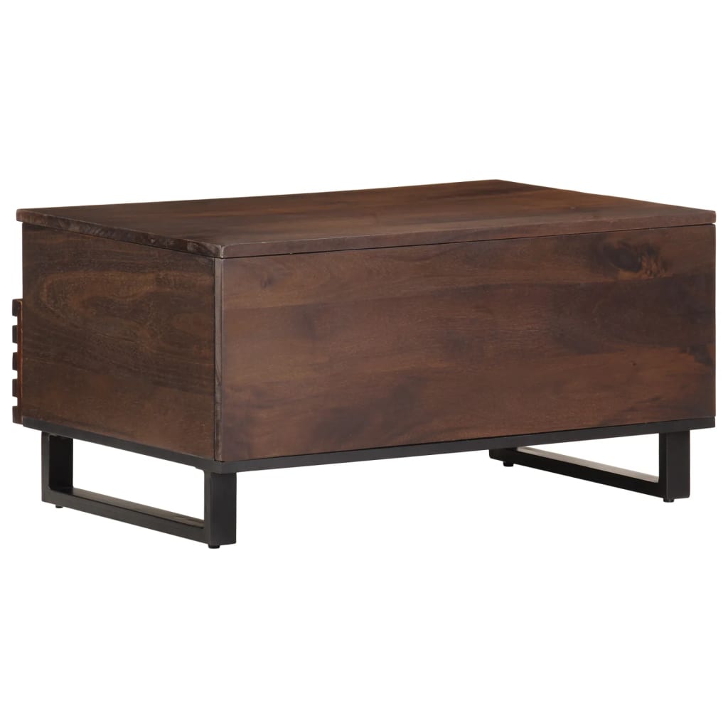 Salontafel 80x55x40 cm massief mangohout bruin Salontafels | Creëer jouw Trendy Thuis | Gratis bezorgd & Retour | Trendy.nl