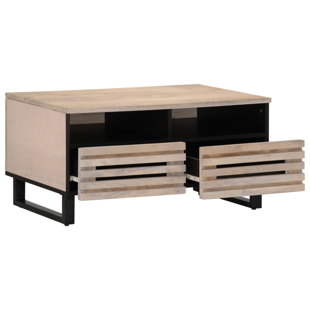 Salontafel 80x55x40 cm massief mangohout Salontafels | Creëer jouw Trendy Thuis | Gratis bezorgd & Retour | Trendy.nl