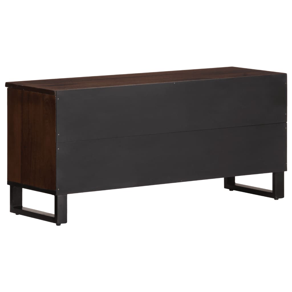 Tv-meubel 100x34x46 cm massief mangohout bruin Cd- & dvd-kasten | Creëer jouw Trendy Thuis | Gratis bezorgd & Retour | Trendy.nl