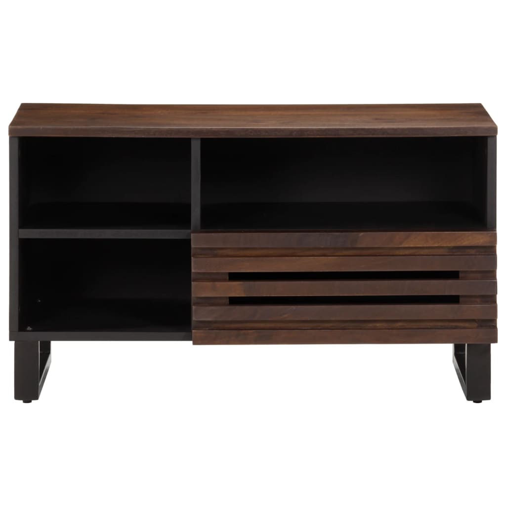 Tv-meubel 80x34x46 cm massief mangohout bruin Cd- & dvd-kasten | Creëer jouw Trendy Thuis | Gratis bezorgd & Retour | Trendy.nl