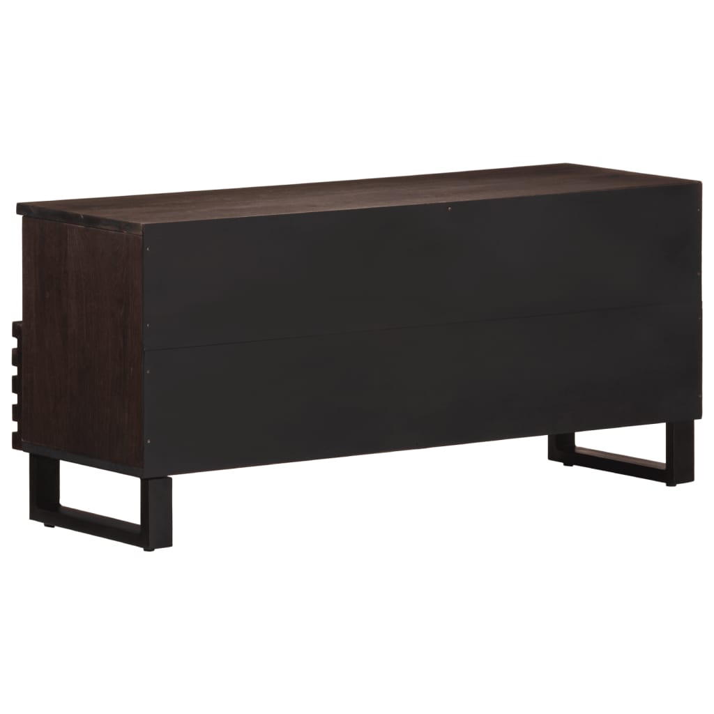 Tv-meubel 100x34x46 cm massief mangohout bruin Cd- & dvd-kasten | Creëer jouw Trendy Thuis | Gratis bezorgd & Retour | Trendy.nl