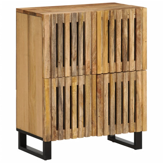 Dressoir 60x34x75 cm massief ruw mangohout Opbergkasten & lockerkasten | Creëer jouw Trendy Thuis | Gratis bezorgd & Retour | Trendy.nl