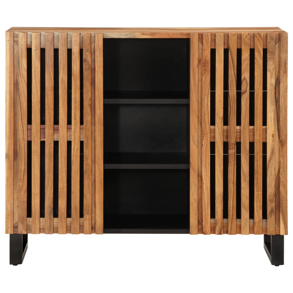 Dressoir 90x34x75 cm massief acaciahout Opbergkasten & lockerkasten | Creëer jouw Trendy Thuis | Gratis bezorgd & Retour | Trendy.nl