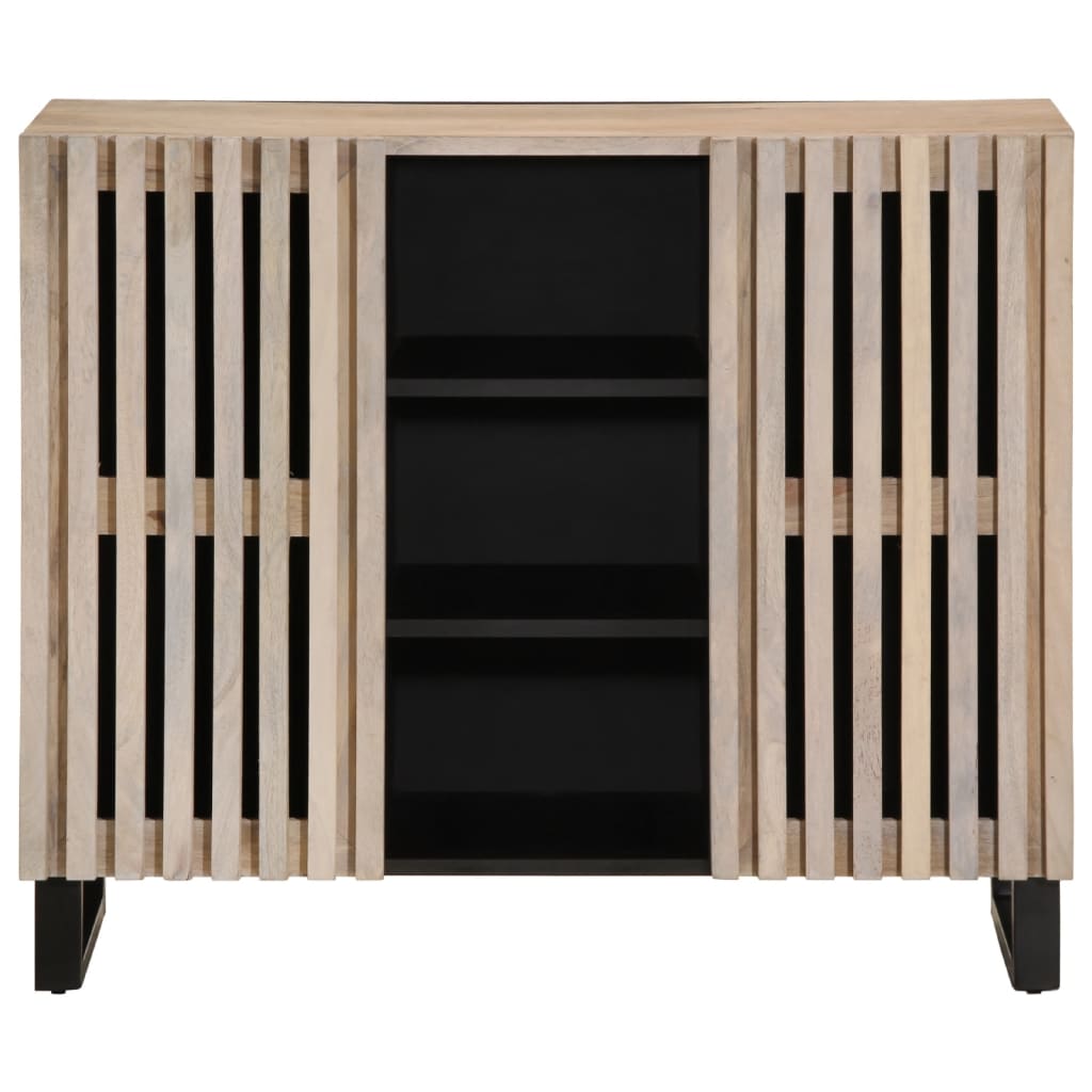 Dressoir 90x34x75 cm massief mangohout Opbergkasten & lockerkasten | Creëer jouw Trendy Thuis | Gratis bezorgd & Retour | Trendy.nl