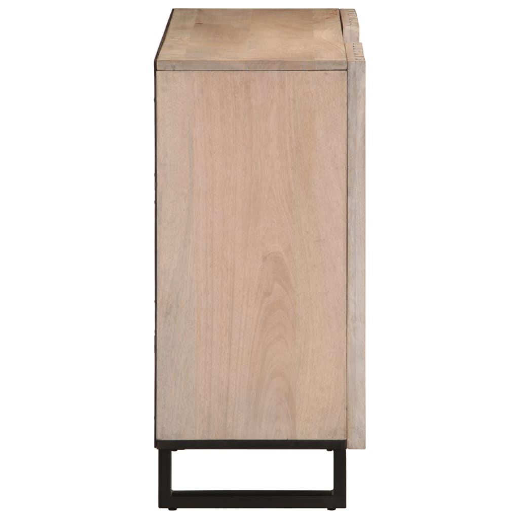 Dressoir 90x34x75 cm massief mangohout Opbergkasten & lockerkasten | Creëer jouw Trendy Thuis | Gratis bezorgd & Retour | Trendy.nl