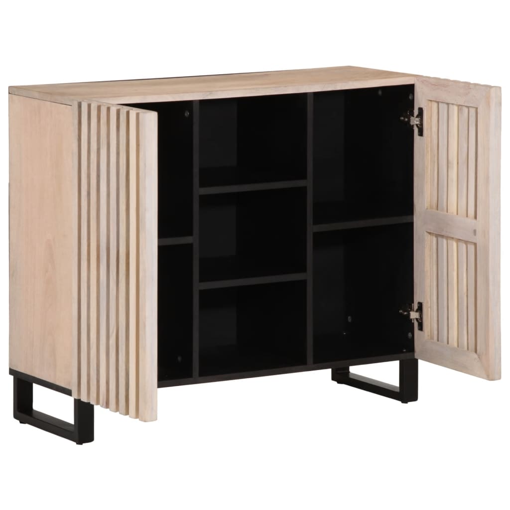 Dressoir 90x34x75 cm massief mangohout Opbergkasten & lockerkasten | Creëer jouw Trendy Thuis | Gratis bezorgd & Retour | Trendy.nl