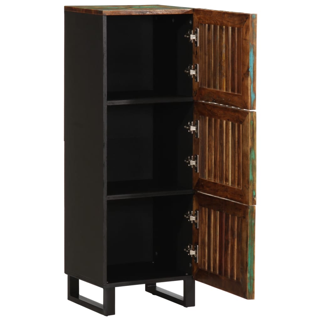 Hoge kast 40x34x110 cm massief acaciahout Cd- & dvd-kasten | Creëer jouw Trendy Thuis | Gratis bezorgd & Retour | Trendy.nl