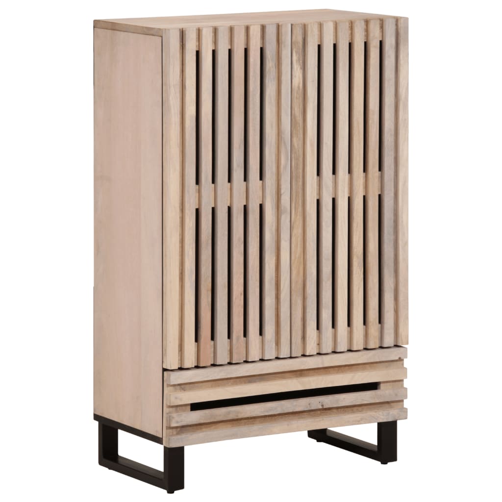 Hoge kast 60x34x100 cm massief mangohout Cd- & dvd-kasten | Creëer jouw Trendy Thuis | Gratis bezorgd & Retour | Trendy.nl