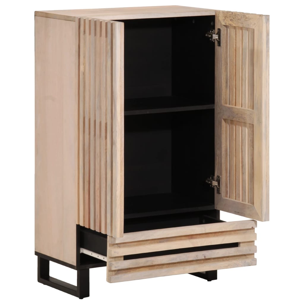 Hoge kast 60x34x100 cm massief mangohout Cd- & dvd-kasten | Creëer jouw Trendy Thuis | Gratis bezorgd & Retour | Trendy.nl