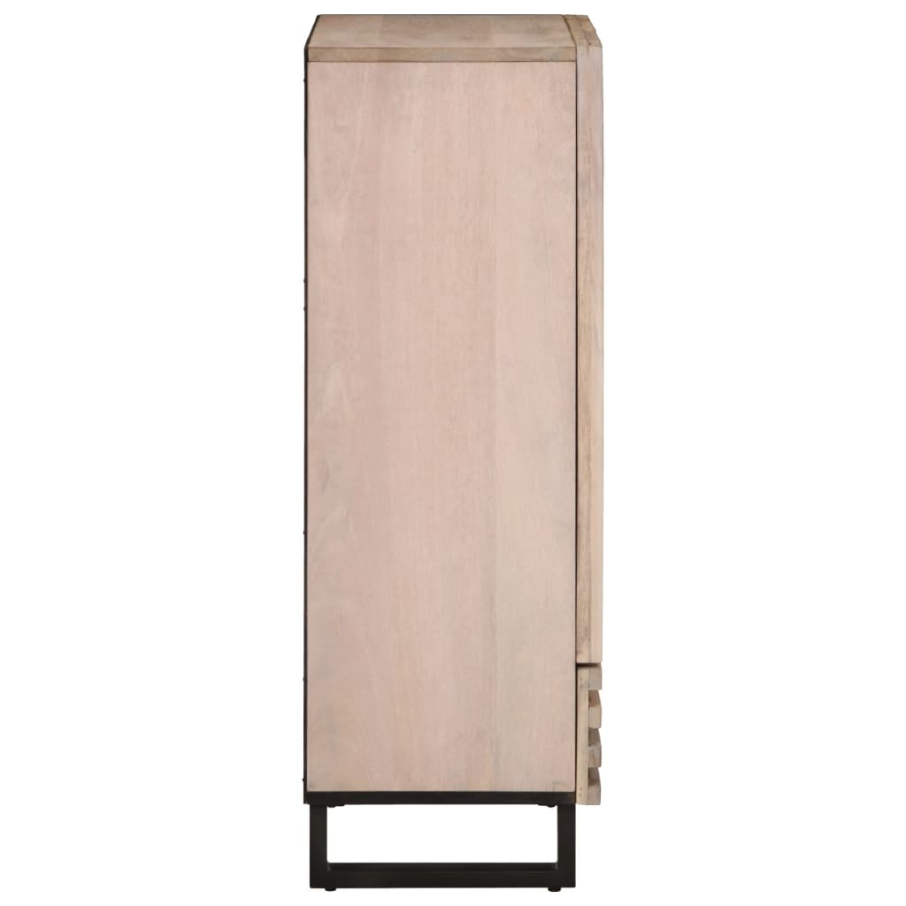 Hoge kast 60x34x100 cm massief mangohout Cd- & dvd-kasten | Creëer jouw Trendy Thuis | Gratis bezorgd & Retour | Trendy.nl