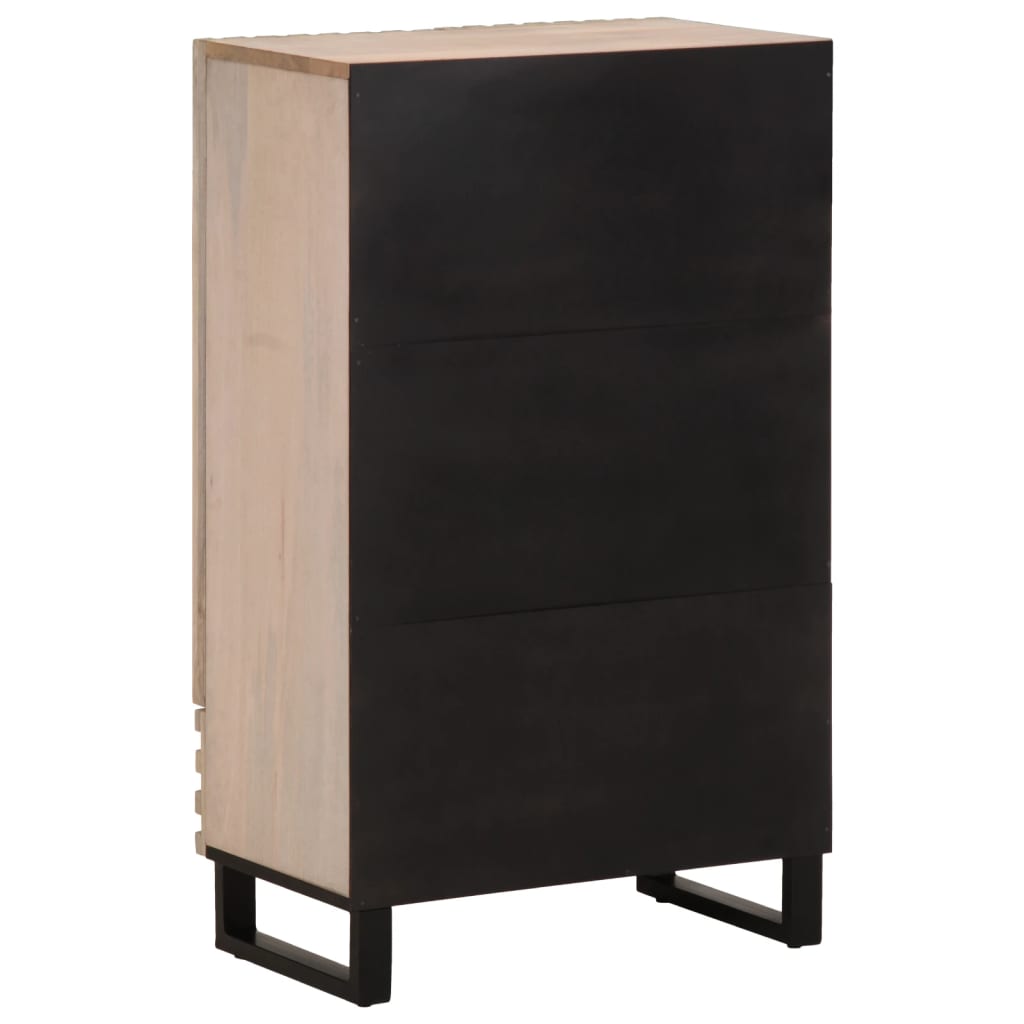 Hoge kast 60x34x100 cm massief mangohout Cd- & dvd-kasten | Creëer jouw Trendy Thuis | Gratis bezorgd & Retour | Trendy.nl