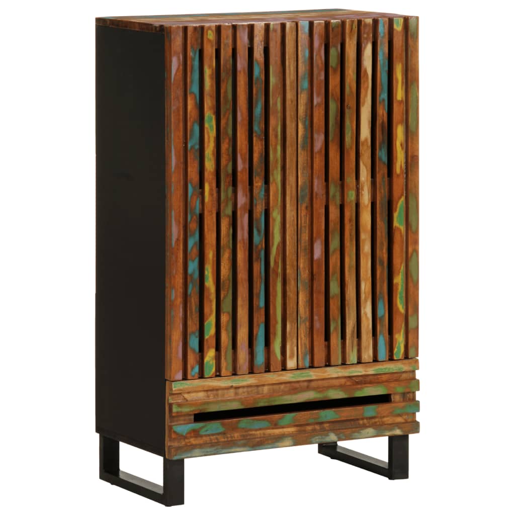 Hoge kast 60x34x100 cm massief acaciahout Cd- & dvd-kasten | Creëer jouw Trendy Thuis | Gratis bezorgd & Retour | Trendy.nl