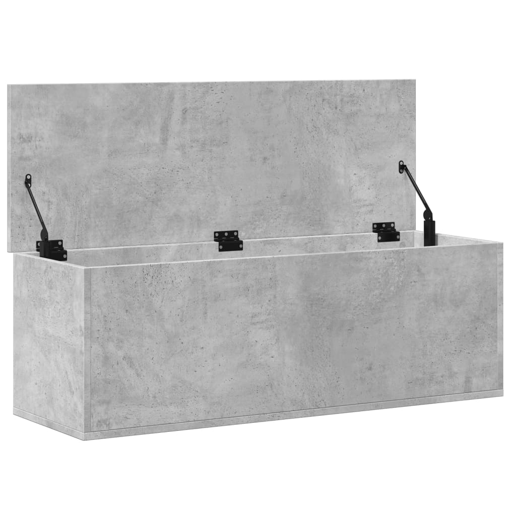 Opbergbox 102x35x35 cm bewerkt hout betongrijs Opbergkisten | Creëer jouw Trendy Thuis | Gratis bezorgd & Retour | Trendy.nl