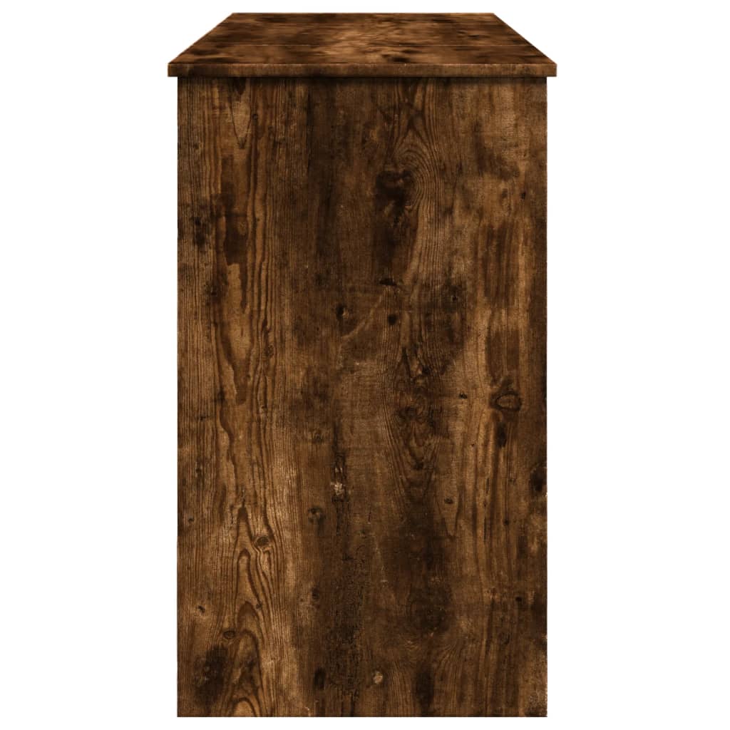 Kaptafel met spiegel 100x45x76 cm gerookt eikenkleurig Slaapkamerkaptafels | Creëer jouw Trendy Thuis | Gratis bezorgd & Retour | Trendy.nl