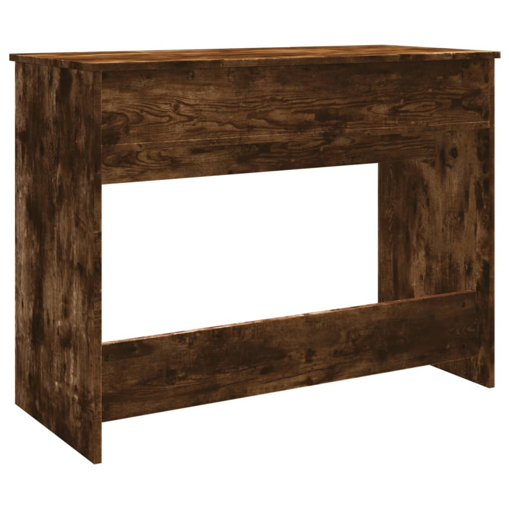 Kaptafel met spiegel 100x45x76 cm gerookt eikenkleurig Slaapkamerkaptafels | Creëer jouw Trendy Thuis | Gratis bezorgd & Retour | Trendy.nl