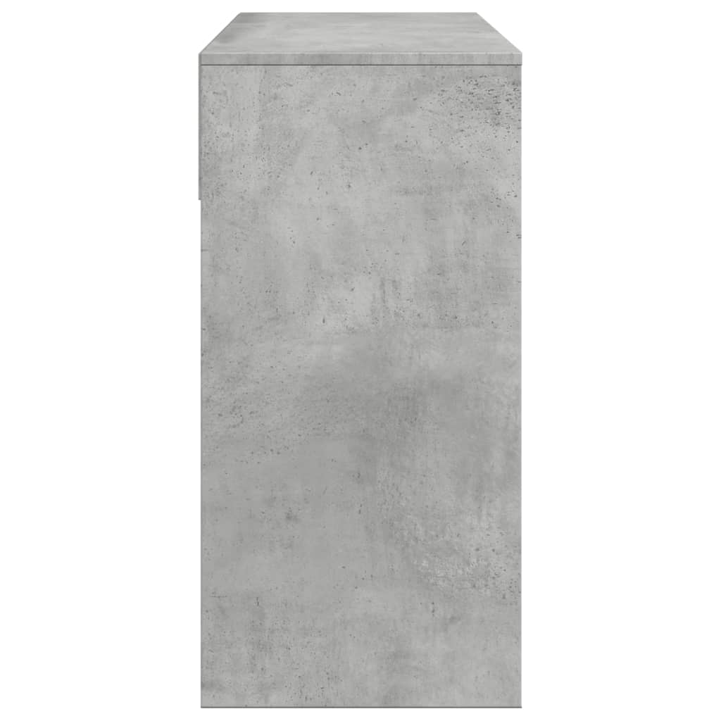 Kaptafel met spiegel 80x39x80 cm betongrijs Slaapkamerkaptafels | Creëer jouw Trendy Thuis | Gratis bezorgd & Retour | Trendy.nl