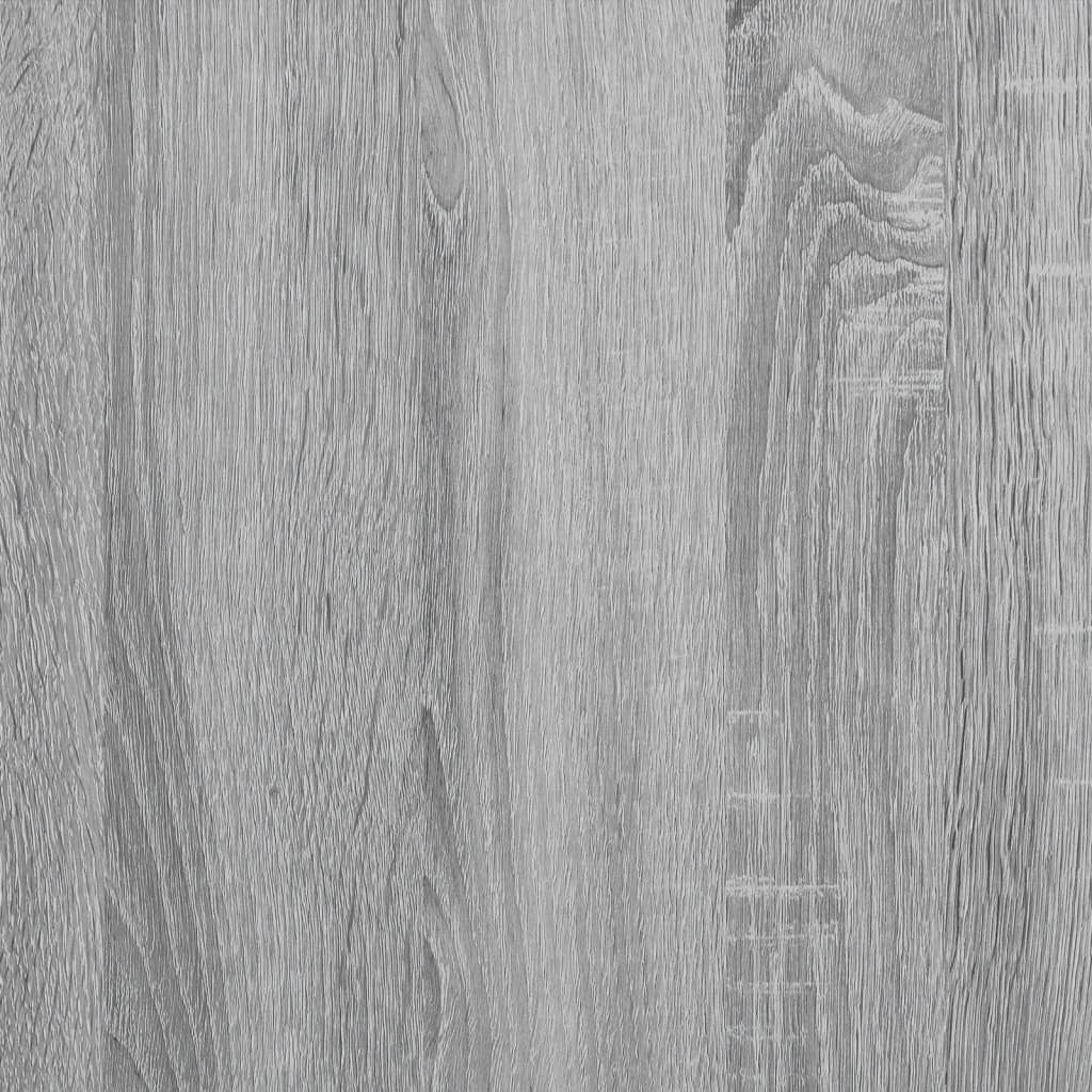 Kledingkast 77x48x102 cm bewerkt hout gerookt eikenkleurig