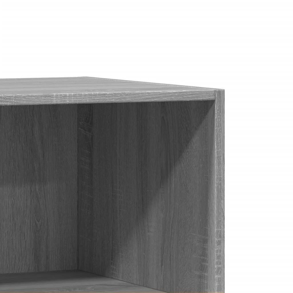 Kledingkast 48x41x102 cm bewerkt hout grijs sonoma eikenkleurig