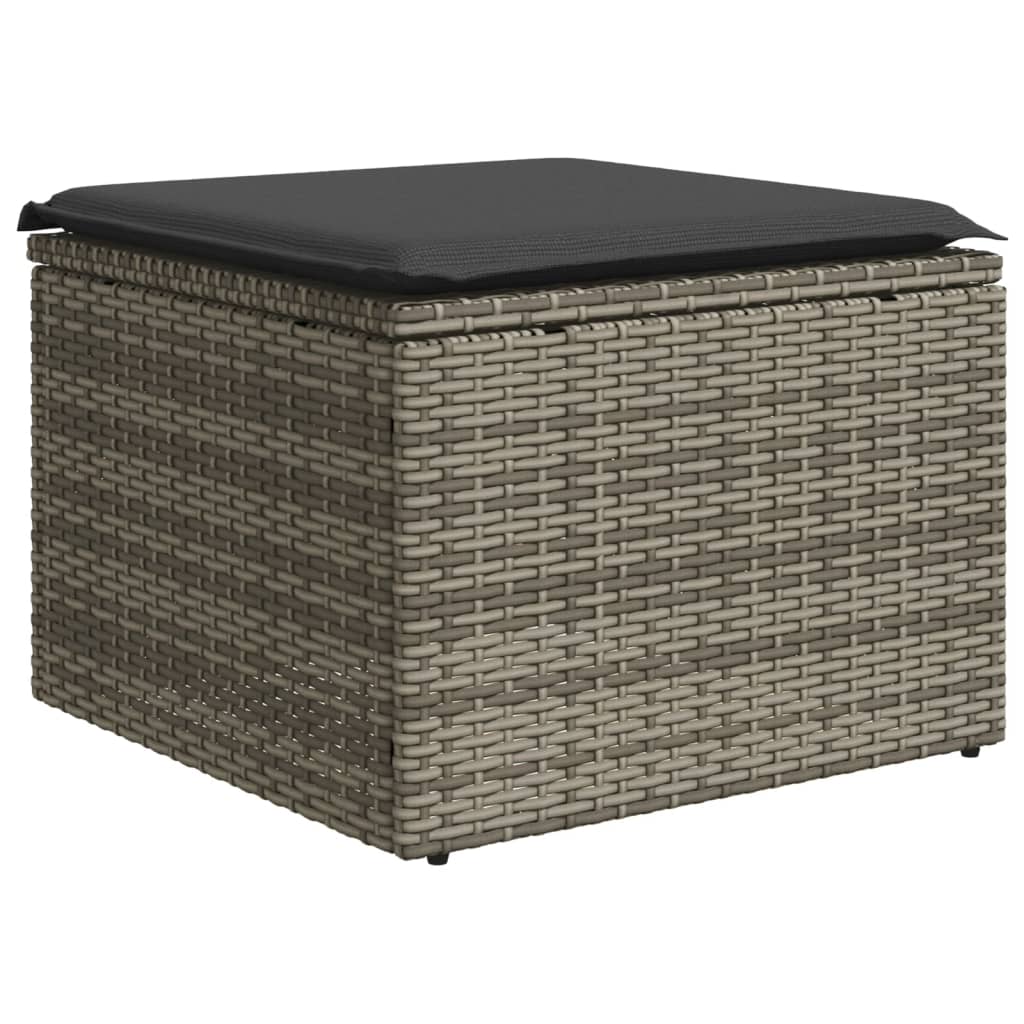 8-delige Loungeset met kussens poly rattan grijs Tuinsets | Creëer jouw Trendy Thuis | Gratis bezorgd & Retour | Trendy.nl