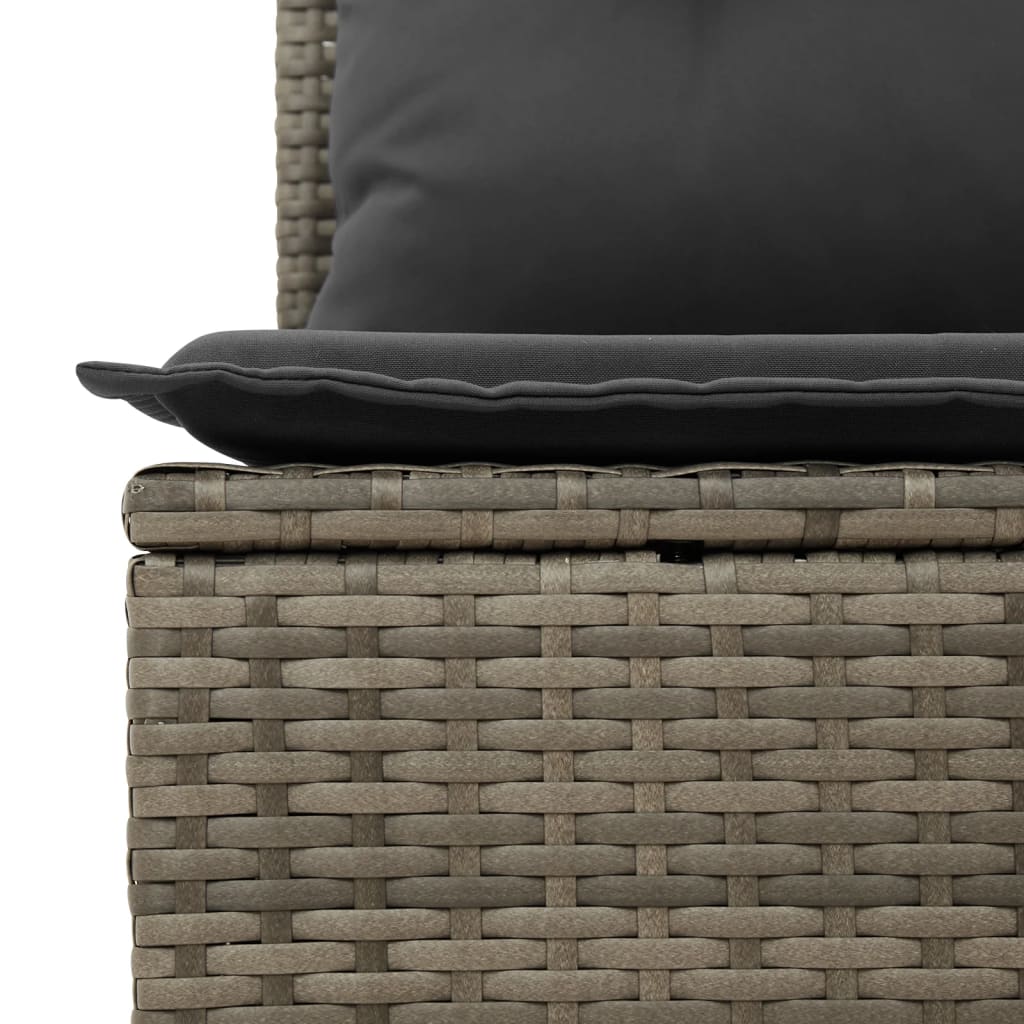 8-delige Loungeset met kussens poly rattan grijs Tuinsets | Creëer jouw Trendy Thuis | Gratis bezorgd & Retour | Trendy.nl