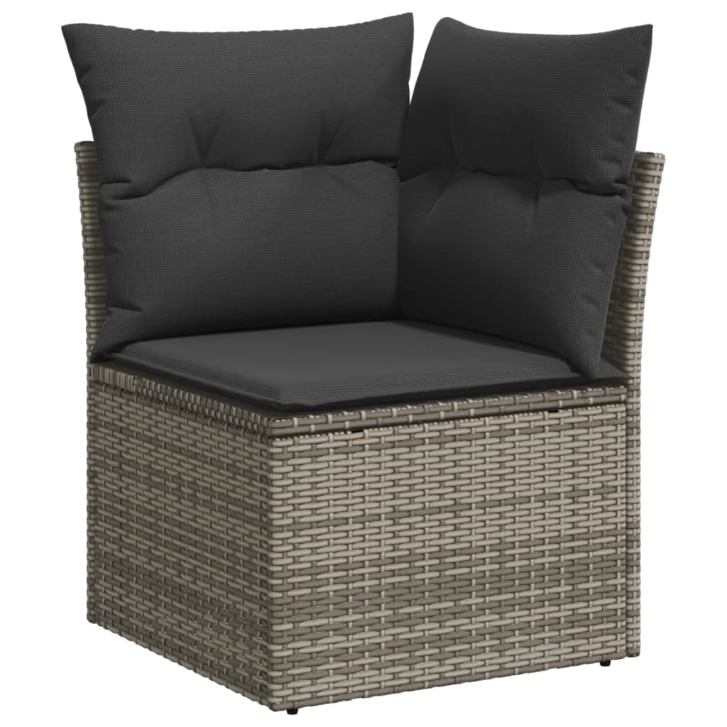 6-delige Loungeset met kussens poly rattan grijs Tuinsets | Creëer jouw Trendy Thuis | Gratis bezorgd & Retour | Trendy.nl