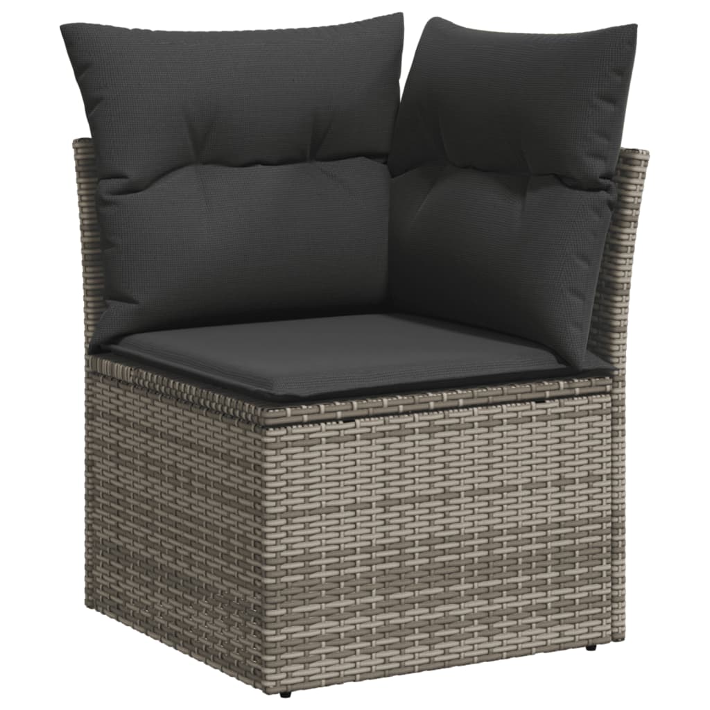 5-delige Loungeset met kussens poly rattan grijs Tuinsets | Creëer jouw Trendy Thuis | Gratis bezorgd & Retour | Trendy.nl